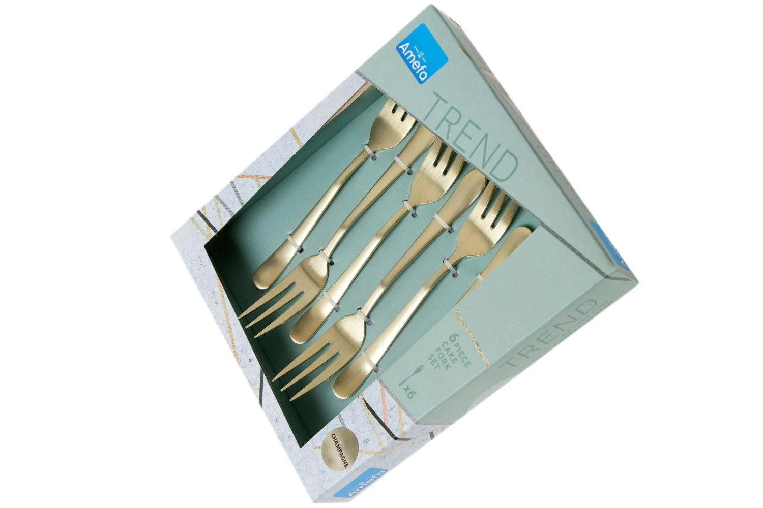 Amefa Austin 1410, 1410AVTR06AN6 Fourchettes à Dessert Couleur Champagne, 6 Pièces 6 Amefa Austin 1410, 1410AVTR06AN6 Fourchettes à Dessert Couleur Champagne, 6 Pièces – Image 4