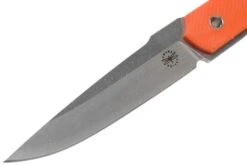 Amare Knives Pocket Peak Fixed, Stonewash Orange G10, Couteau à Lame Fixe -Kai Soldes Boutique AS PPF OR 03 amare knives