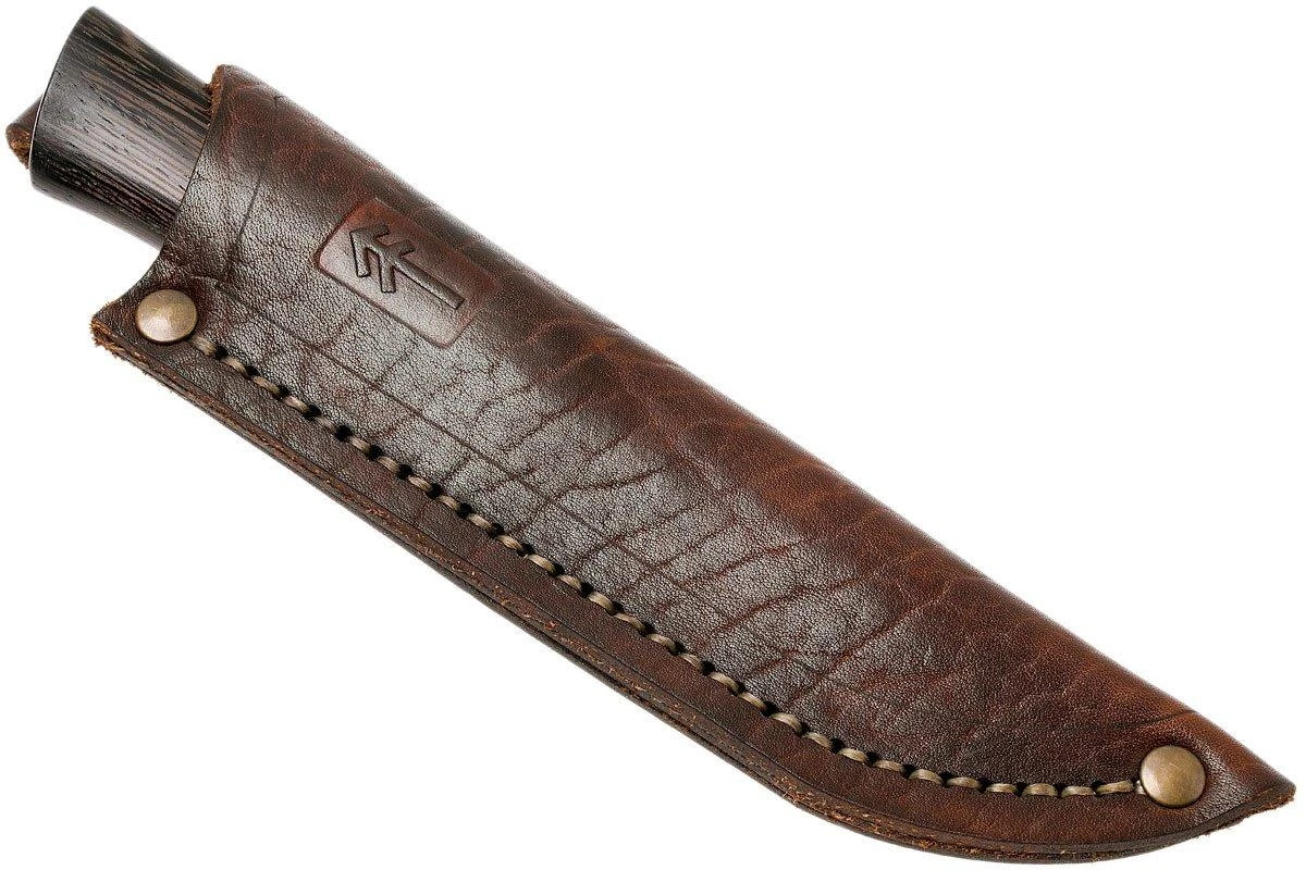 Autine Damascus Bushcrafter, Wengé, Fourreau RH Brun, Couteau Bushcraft 9 Autine Damascus Bushcrafter, Wengé, Fourreau RH Brun, Couteau Bushcraft – Image 7