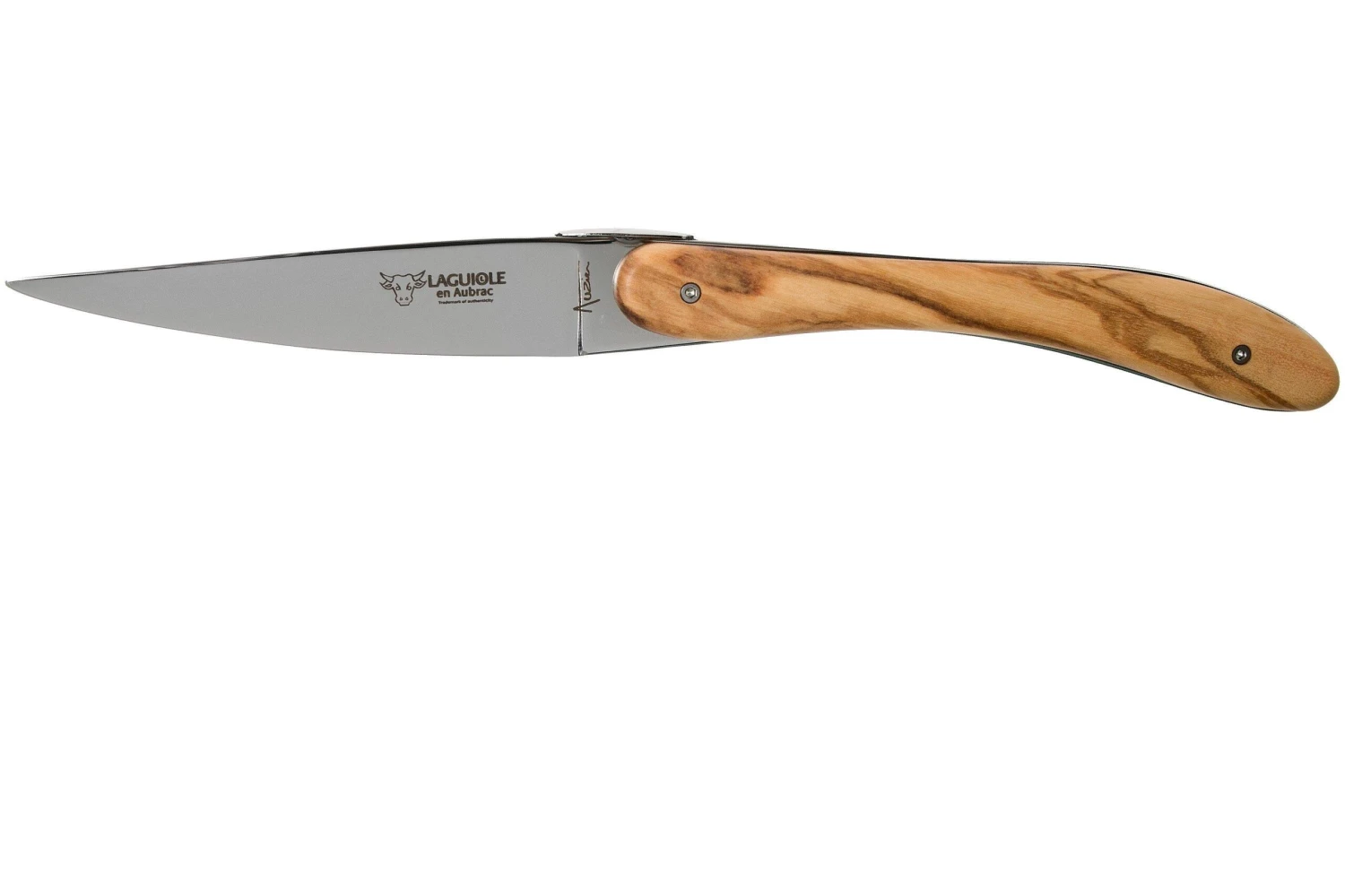 Laguiole En Aubrac Ecir Set De Couteaux à Steak 6 Pièces En Bois D'olivier 4 Laguiole En Aubrac Ecir Set De Couteaux à Steak 6 Pièces En Bois D'olivier – Image 2