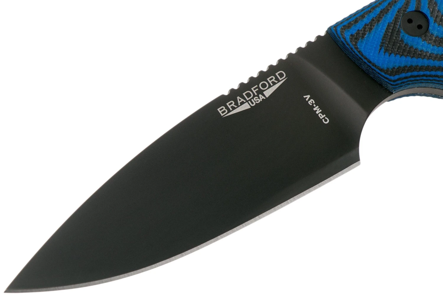 Bradford Guardian 4, 3D Black-Blue G10 Guardian 4 CPM 3V, Full Flat Black DLC 4FH-113B-3V 5 Bradford Guardian 4, 3D Black-Blue G10 Guardian 4 CPM 3V, Full Flat Black DLC 4FH-113B-3V – Image 3