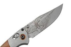 Benchmade Mini Crooked River Whitetail Limited Edition Artist Series 15085-2202, Couteau De Poche De Chasse, Casey Underwood Design -Kai Soldes Boutique BE15085 2202 06 benchmade