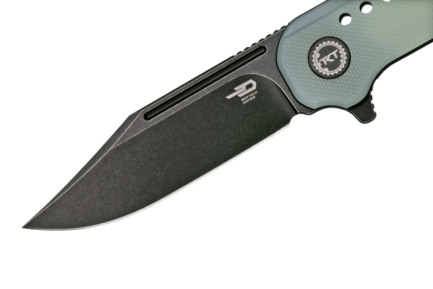 Bestech Syntax BG41C Stonewashed, Transparant G10 Couteau De Poche 5 Bestech Syntax BG41C Stonewashed, Transparant G10 Couteau De Poche – Image 3