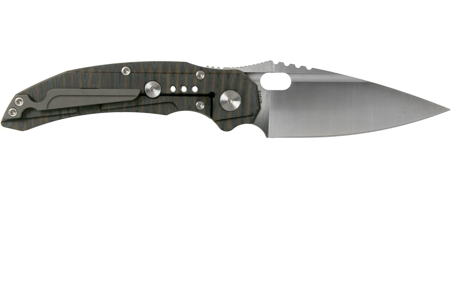 Bestech Exploit BT2005D Satin, Tiger Texture Couteau De Poche 4 Bestech Exploit BT2005D Satin, Tiger Texture Couteau De Poche – Image 2