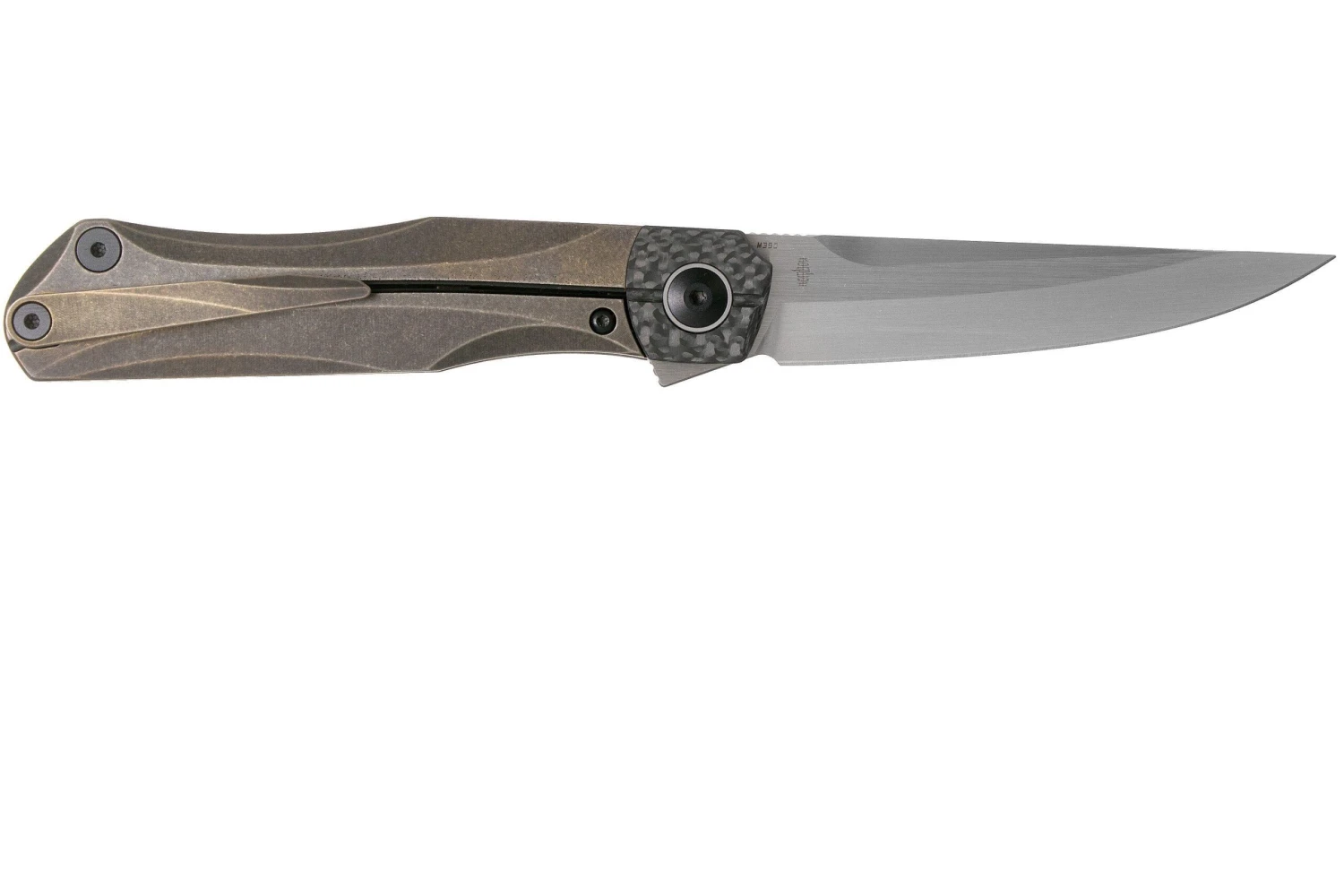 Bestech Thyra BT2106B Bronze Stonewashed Titanium, Carbonfiber Bolster, Satin Couteau De Poche, Kombou Design 4 Bestech Thyra BT2106B Bronze Stonewashed Titanium, Carbonfiber Bolster, Satin Couteau De Poche, Kombou Design – Image 2