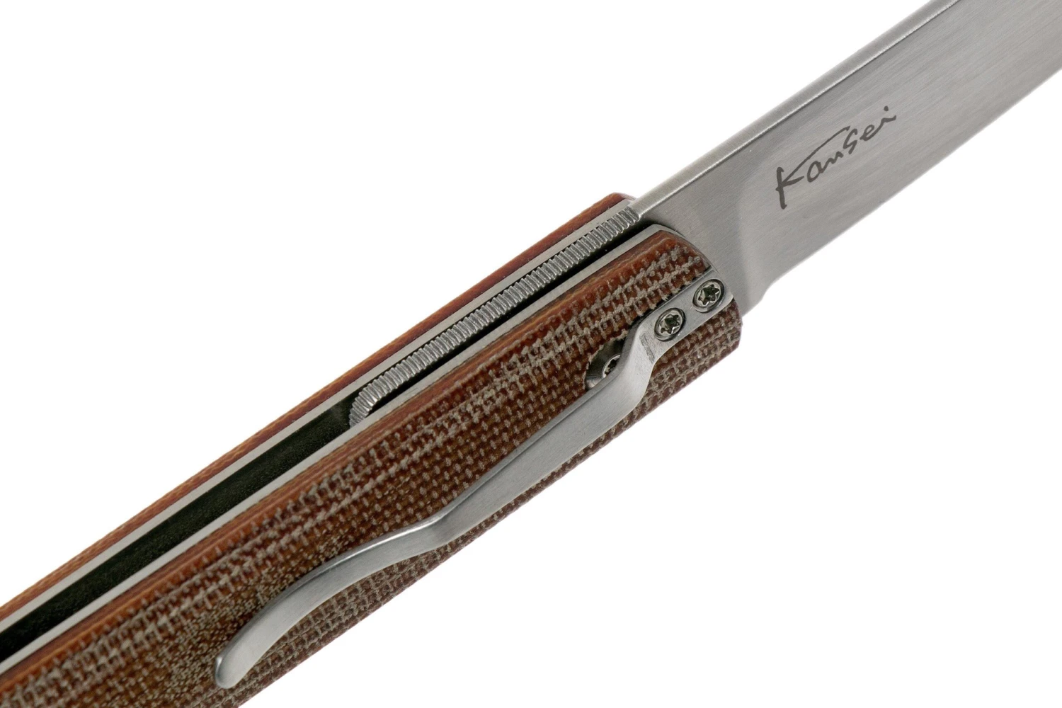 Böker Plus Wasabi Natural Canvas Micarta 01BO633SOI M390 Knivesandtools Exclusive Couteau De Poche 8 Böker Plus Wasabi Natural Canvas Micarta 01BO633SOI M390 Knivesandtools Exclusive Couteau De Poche – Image 6