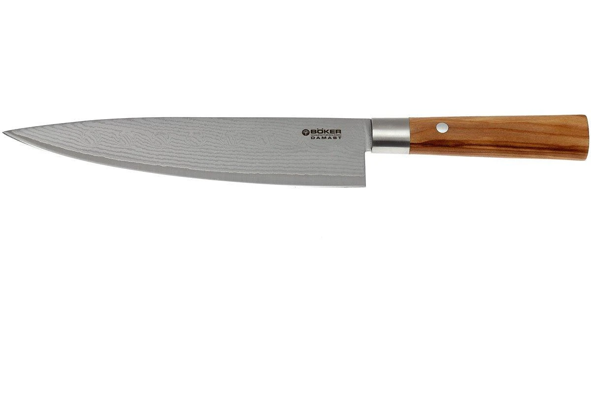 Böker Damast Olive 21,2 Cm Couteau De Chef , 130441DAM 3 Böker Damast Olive 21,2 Cm Couteau De Chef , 130441DAM