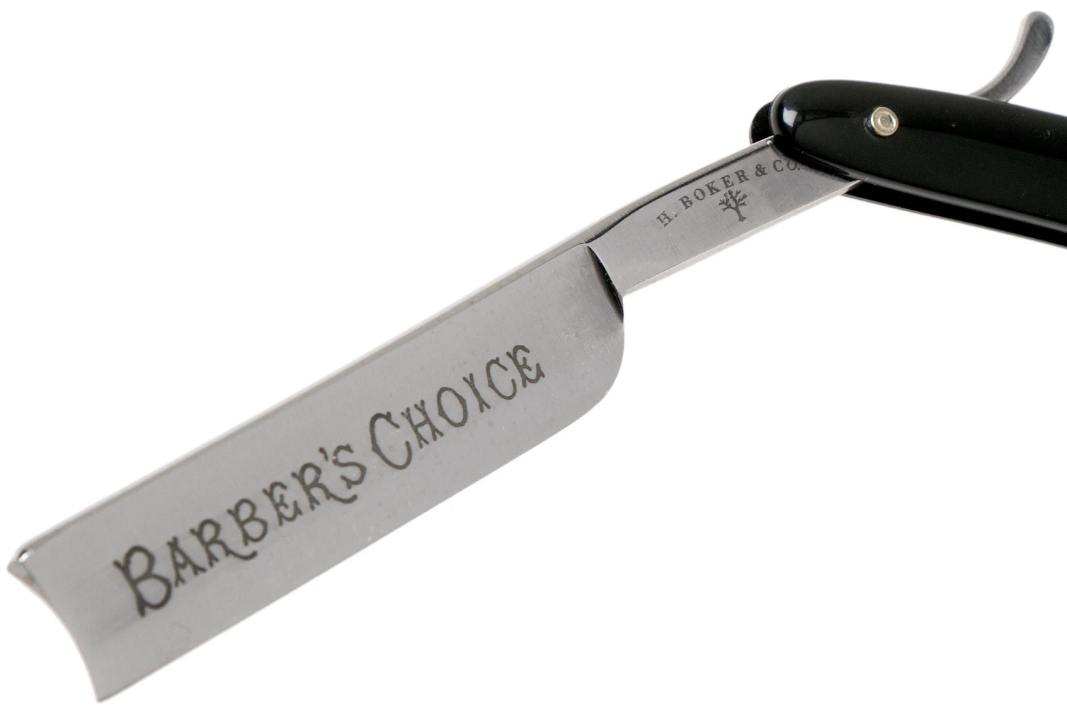 Böker Manufaktur Barber’s Choice, Black Synthetic 140222 Rasoir Coupe-choux 5 Böker Manufaktur Barber’s Choice, Black Synthetic 140222 Rasoir Coupe-choux – Image 3