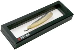 Böker Manufaktur Damascus Horn Rasoir Coupe-choux 140623DAM 15 Böker Manufaktur Damascus Horn Rasoir Coupe-choux 140623DAM -Kai Soldes Boutique BO140623DAM 07 boker