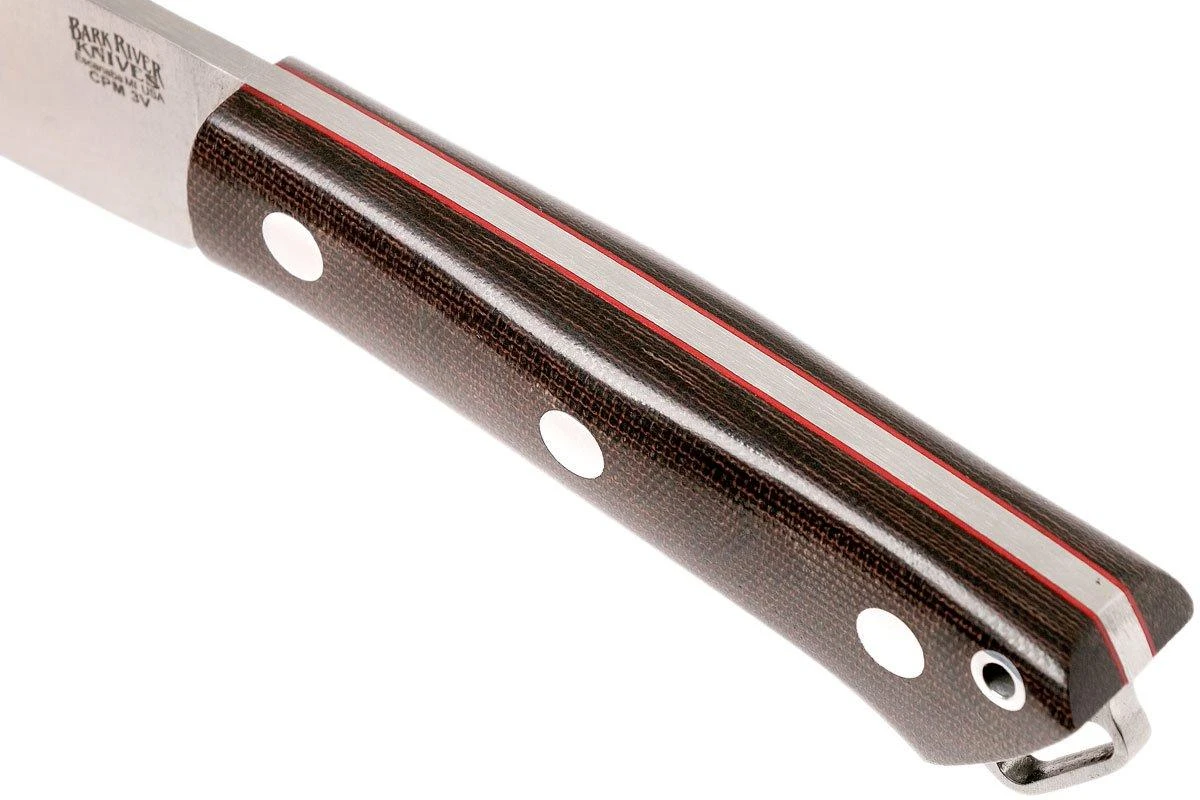 Bark River Fox River II LT CPM 3V, Green Canvas Micarta, Red Liners 7 Bark River Fox River II LT CPM 3V, Green Canvas Micarta, Red Liners – Image 5