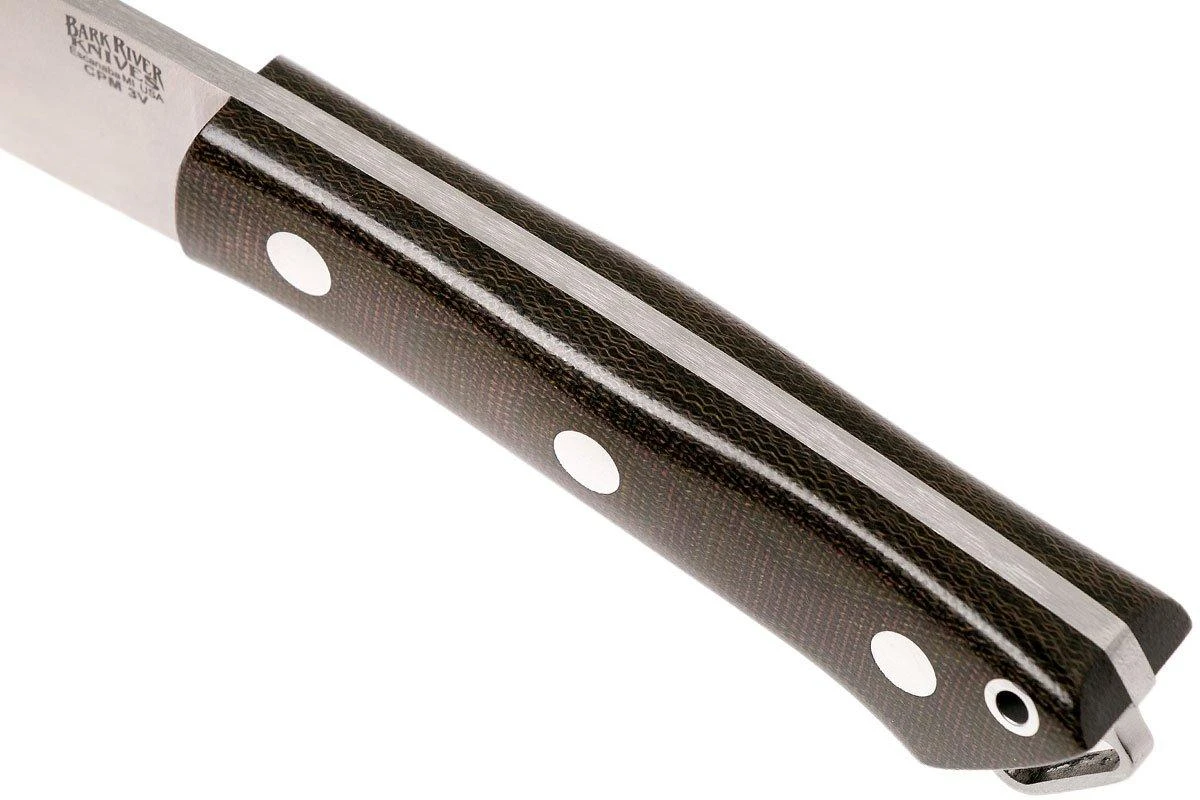 Bark River Fox River II LT CPM 3V, Green Canvas Micarta 7 Bark River Fox River II LT CPM 3V, Green Canvas Micarta – Image 5