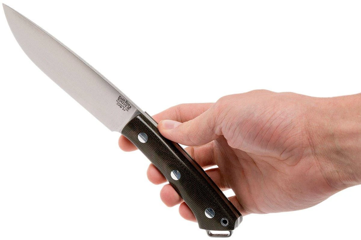 Bark River Fox River II LT CPM 3V, Green Canvas Micarta 8 Bark River Fox River II LT CPM 3V, Green Canvas Micarta – Image 6