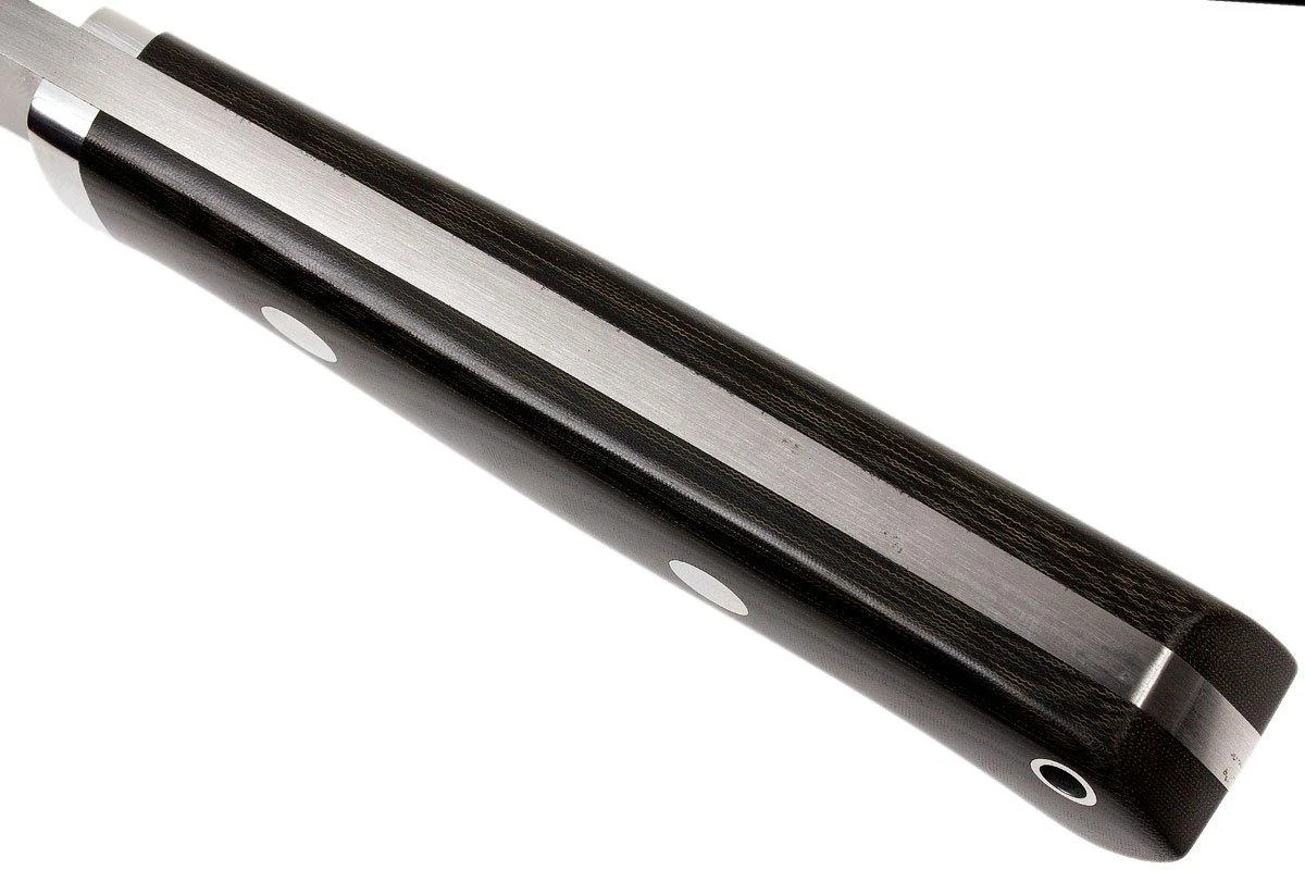 Bark River GamesKeeper A2, Black Green Linen Micarta, Brown Sheath 7 Bark River GamesKeeper A2, Black Green Linen Micarta, Brown Sheath – Image 5