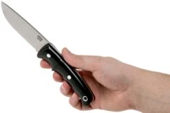 Bark River Guardless Drop Point Hunter CPM 154 Black Canvas Micarta Couteau De Chasse -Kai Soldes Boutique BRK02 142BKRC 06 bark river knives