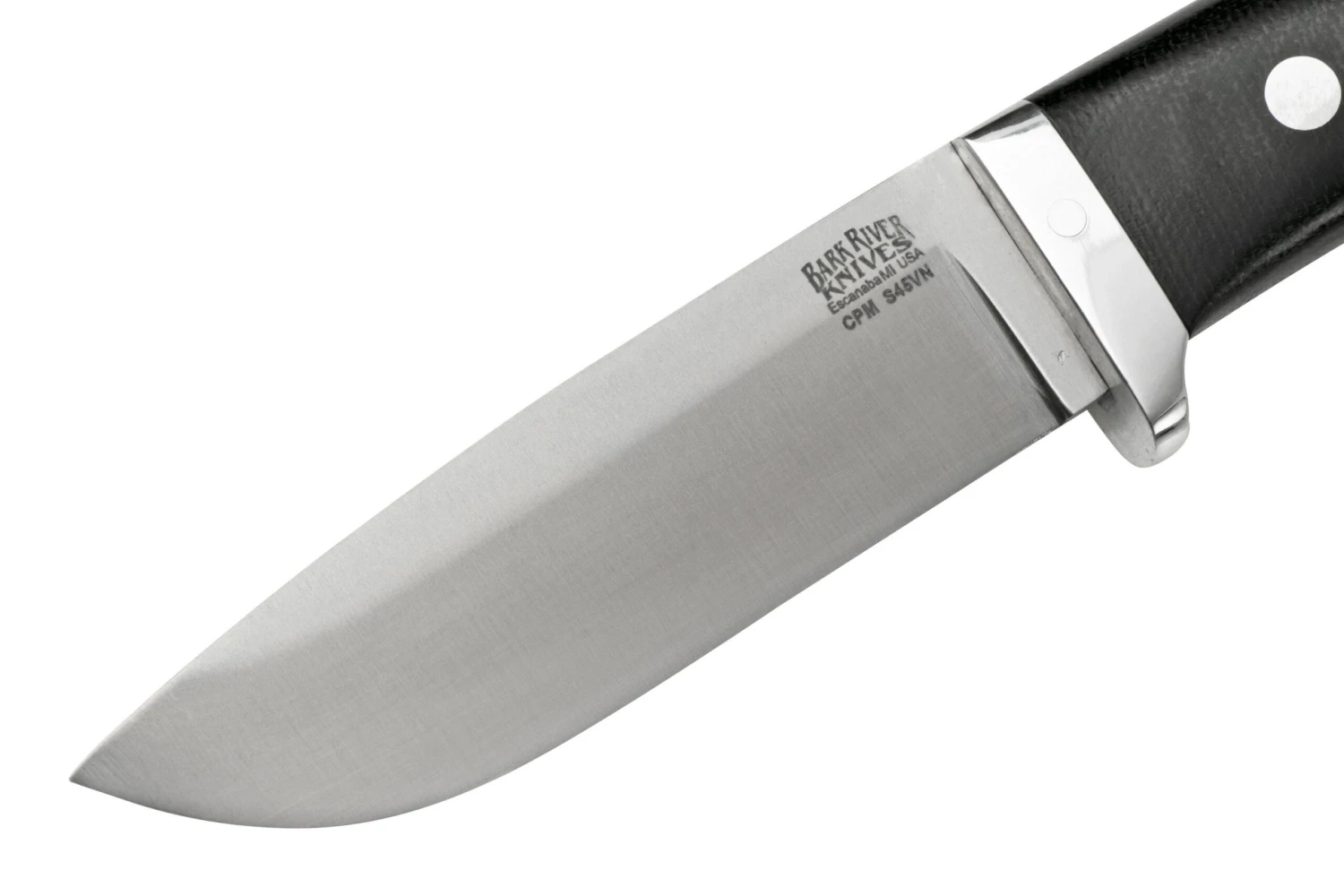 Bark River Classic Drop Point Hunter CPM S45VN Black Canvas Micarta, Couteau Fixe 5 Bark River Classic Drop Point Hunter CPM S45VN Black Canvas Micarta, Couteau Fixe – Image 3