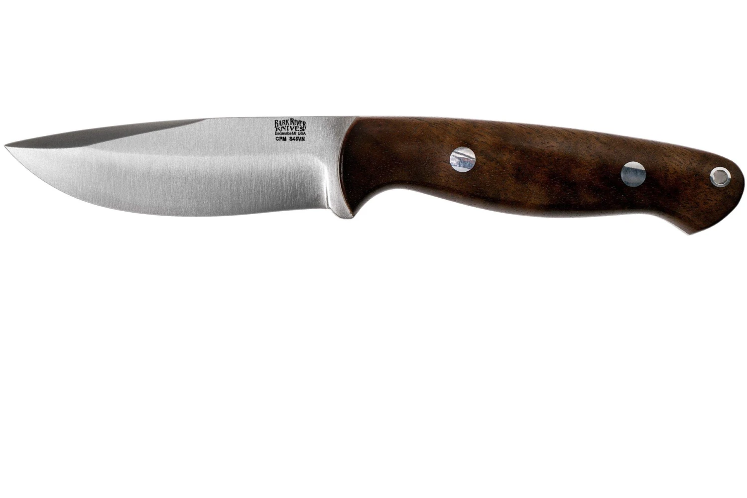 Bark River North Country EDC 2 CPM S45VN American Walnut Couteau Fixe 3 Bark River North Country EDC 2 CPM S45VN American Walnut Couteau Fixe