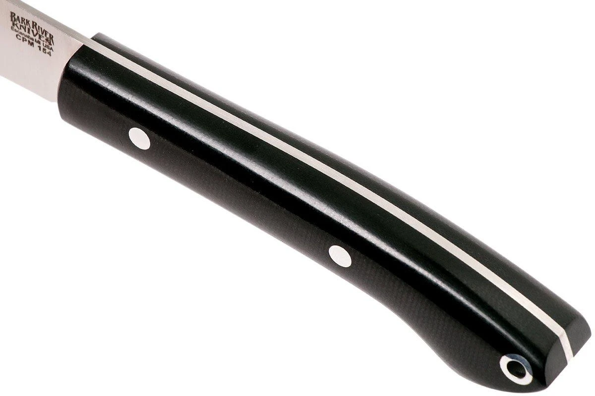 Bark River Bird & Trout CPM154, Black Canvas Micarta 7 Bark River Bird & Trout CPM154, Black Canvas Micarta â Image 5