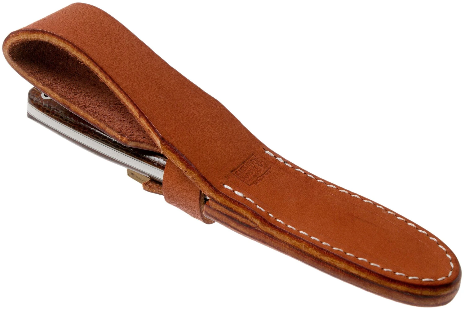 Bark River Mini Aurora CPM 154, Terracotta Burlap Micarta 9 Bark River Mini Aurora CPM 154, Terracotta Burlap Micarta – Image 7