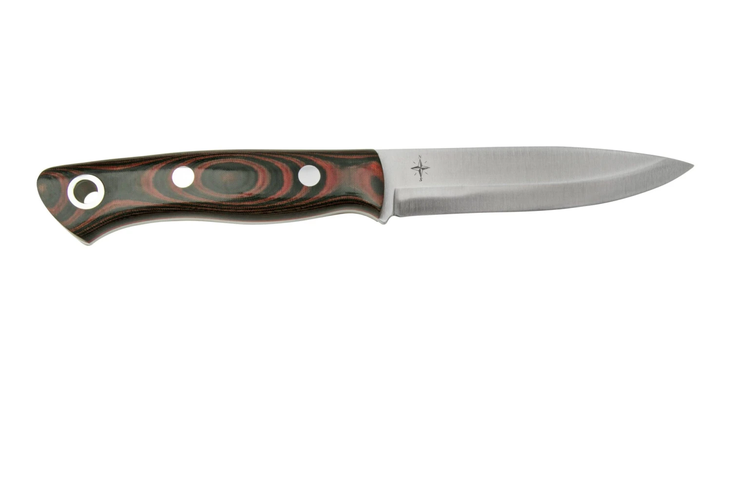 Bark River Aurora Scandi CPM 3V Red & Black Linen Micarta, Red Liner, Couteau Fixe 4 Bark River Aurora Scandi CPM 3V Red & Black Linen Micarta, Red Liner, Couteau Fixe – Image 2