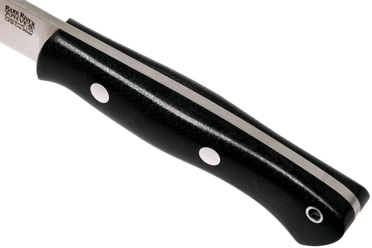 Bark River Aurora CPM Cru-Wear, Black Canvas Micarta, Couteau Bushraft 7 Bark River Aurora CPM Cru-Wear, Black Canvas Micarta, Couteau Bushraft – Image 5