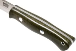 Bark River Aurora Scandi Cru-Wear Green Canvas Micarta -Kai Soldes Boutique BRK06 164GNC 05 bark river knives