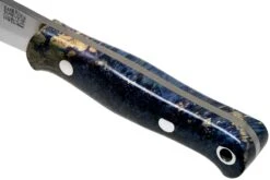 Bark River Bushcrafter CPM CruWear, Deep Blue And Natural Maple Burl, Couteau De Bushcraft -Kai Soldes Boutique BRK06 165DBNMB 05 bark river knives