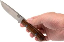 Bark River Bravo Necker II CPM 154CM, Desert Ironwood, Brown Sheath -Kai Soldes Boutique BRK07 002DIW2 06 bark river brk07 002diw2 06