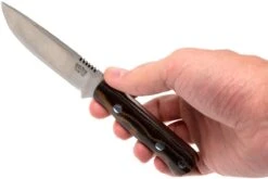 Bark River Bravo Necker II CPM 154CM, Burgundy Snakeskin Micarta -Kai Soldes Boutique BRK07 002SBC 06 bark river brk07 002sbc 15