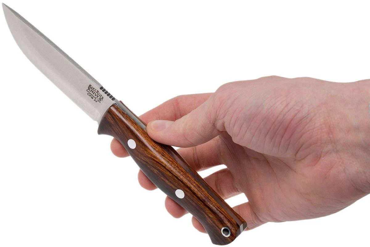 Bark River Gunny Scandi CPM 3V, Desert Ironwood, Brown Sheath 8 Bark River Gunny Scandi CPM 3V, Desert Ironwood, Brown Sheath – Image 6