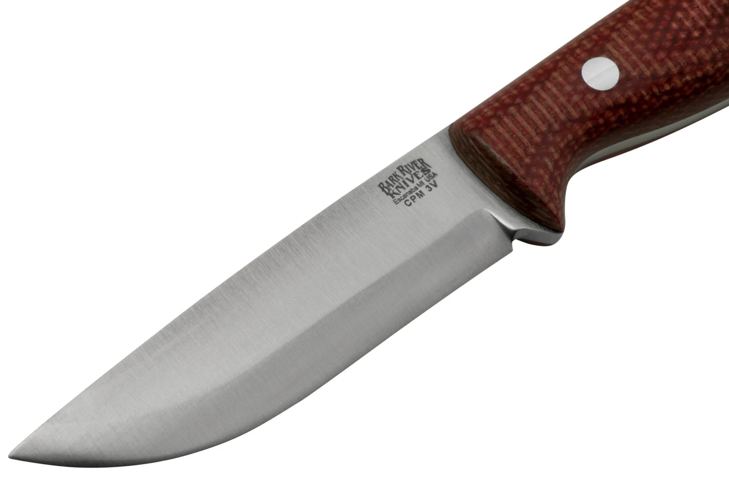 Bark River Gunny Scandi CPM 3V Firedog Canvas Micarta, Couteau De Bushcraft 5 Bark River Gunny Scandi CPM 3V Firedog Canvas Micarta, Couteau De Bushcraft – Image 3