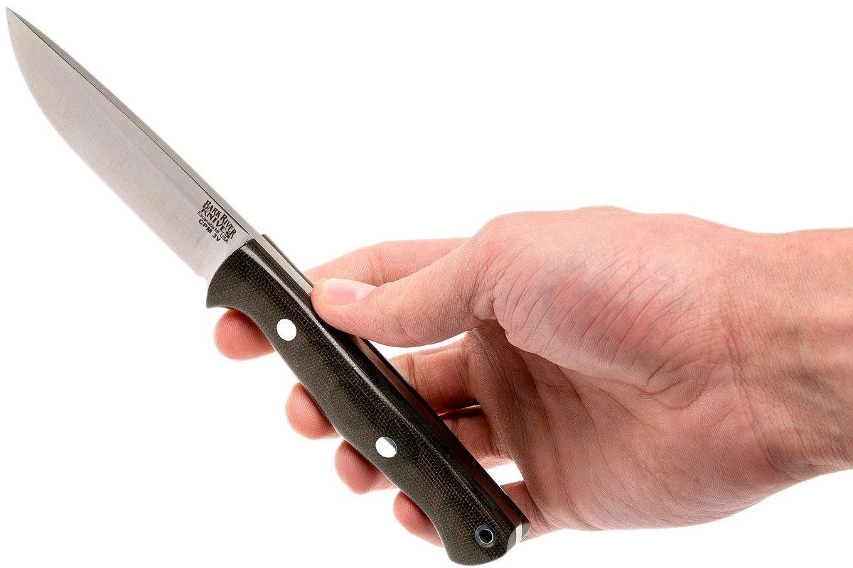 Bark River Gunny Hunter CPM 3V, Green Canvas Micarta 8 Bark River Gunny Hunter CPM 3V, Green Canvas Micarta – Image 6