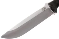 Bark River Bravo 1.5 A2, Black Canvas Micarta, Brown Sheath -Kai Soldes Boutique BRK07 113BRKC 03 bark river brk07 113brkc 03