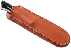 Bark River Bravo 1 CPM 3V, Black Canvas Micarta, Brown Sheath -Kai Soldes Boutique BRK07 114BRKC 07 bark river knives v202105