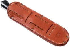 Bark River Bravo 1 CPM 3V, Black Canvas Micarta, Brown Sheath -Kai Soldes Boutique BRK07 114BRKC 08 bark river knives v202105