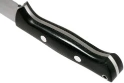 Bark River Bravo 1 LT Hunter CPM 3V, Black Canvas Micarta, Brown Sheath -Kai Soldes Boutique BRK07 121BRKC 04 bark river knives