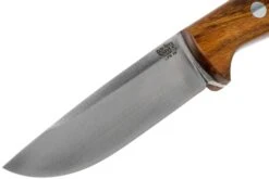Bark River Bravo 1 LT Hunter CPM 3V, Desert Ironwood, Brown Sheath -Kai Soldes Boutique BRK07 121DIW 03 bark river knives