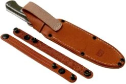 Bark River Bravo 1.5 Rampless CPM 3V Field Knife, Green Canvas Micarta -Kai Soldes Boutique BRK07 122GCMR 07 bark river knives