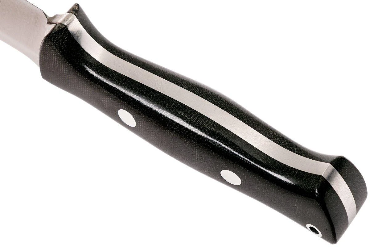 Bark River Bravo 1.2 CPM 3V, Black Canvas Micarta, Brown Sheath 6 Bark River Bravo 1.2 CPM 3V, Black Canvas Micarta, Brown Sheath – Image 4