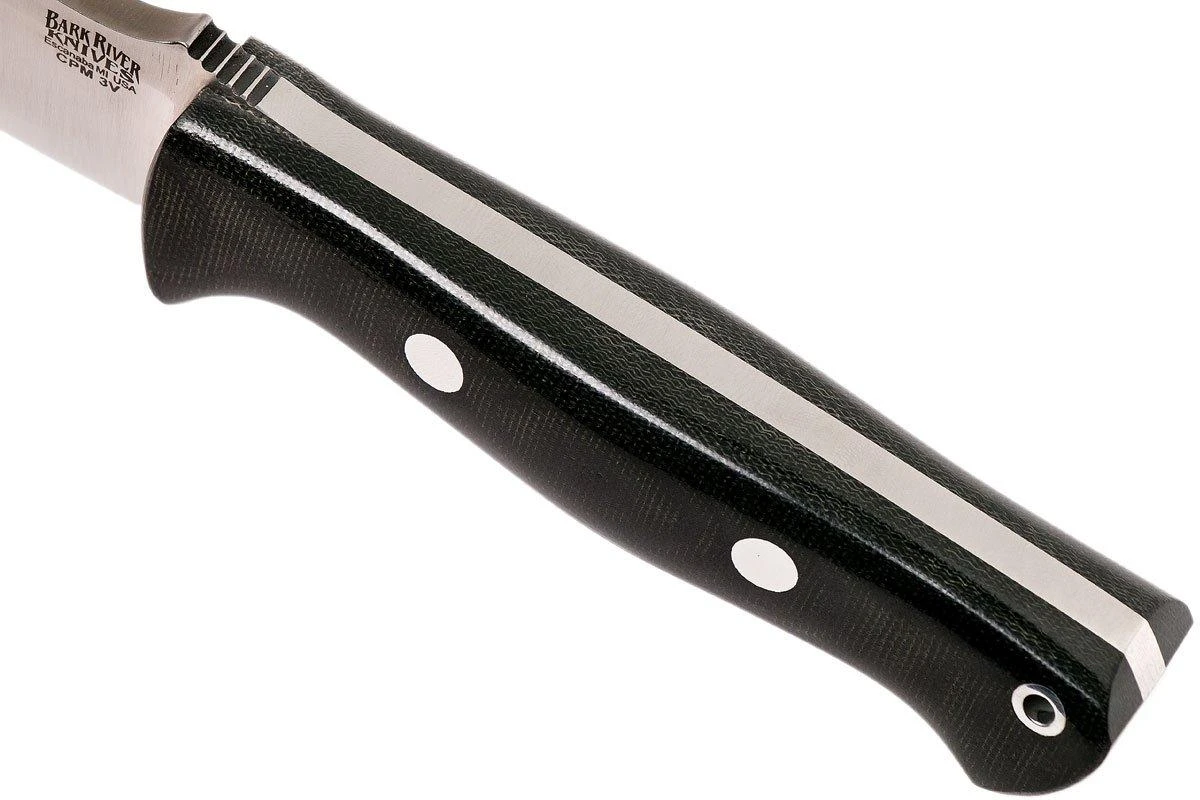 Bark River Bravo 1.2 CPM 3V, Black Canvas Micarta, Brown Sheath 8 Bark River Bravo 1.2 CPM 3V, Black Canvas Micarta, Brown Sheath – Image 6