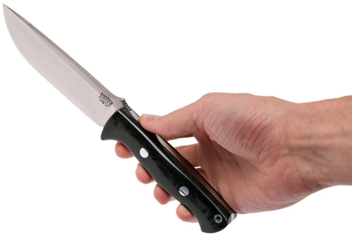 Bark River Bravo 1.2 CPM 3V, Black Canvas Micarta, Brown Sheath 9 Bark River Bravo 1.2 CPM 3V, Black Canvas Micarta, Brown Sheath – Image 7