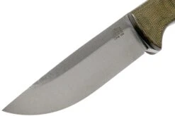 Bark River Bravo 1 Rampless CPM 154, Green Canvas Micarta -Kai Soldes Boutique BRK07 171GNC RS 03 bark river