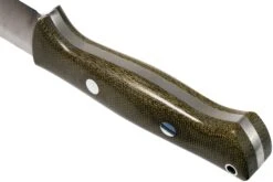 Bark River Bravo 1 Rampless CPM 154, Green Canvas Micarta -Kai Soldes Boutique BRK07 171GNC RS 04 bark river