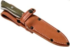Bark River Bravo 1 Rampless CPM 154, Green Canvas Micarta -Kai Soldes Boutique BRK07 171GNC RS 07 bark river