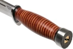 Bark River Quartermaster CPM 3V, Stacked Leather -Kai Soldes Boutique BRK07 229SDL 05 bark river knives