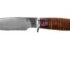 Bark River Michigan Hunter CPM Cru Wear Stacked Leather Couteau De Chasse