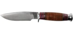Bark River Michigan Hunter CPM Cru Wear Stacked Leather Couteau De Chasse