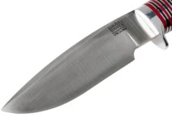 Bark River Michigan Hunter CPM Cru Wear Stacked Leather Couteau De Chasse -Kai Soldes Boutique BRK08 161SDL 03 bark river knives