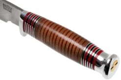 Bark River Michigan Hunter CPM Cru Wear Stacked Leather Couteau De Chasse -Kai Soldes Boutique BRK08 161SDL 05 bark river knives