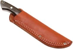 Bark River Kalahari Hunter A2, Green Canvas Micarta, Red Liners, Brown Sheath -Kai Soldes Boutique BRK12 112GNCRL 07 bark river brk12 112gncrl 07