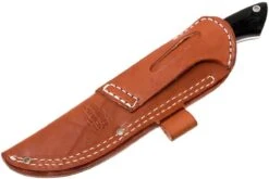 Bark River Sahara Hunter A2, Black Linen Micarta, Brown Sheath 17 Bark River Sahara Hunter A2, Black Linen Micarta, Brown Sheath -Kai Soldes Boutique BRK12 115BRKL 08 bark river brk12 115brkl 08